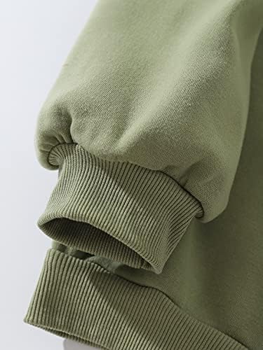 Floerns ženske casual dugih rukava povuci pulovere vrhovi čvrstog duksera