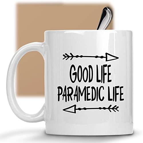 Šolja za kafu smešni paramedicinski poklon za paramedicinski dobar život paramedicinski život 025936