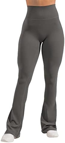 Gyiefcg ženska visoka struka atletske joge hlače sa džepovima Butt dizanje trčanja Workout bootcut gamaše