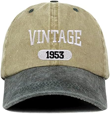 Trendy Odjeća za odjeću Vintage 1953 izvezena 70. rođendan meka kruna oprala pamučna kapa