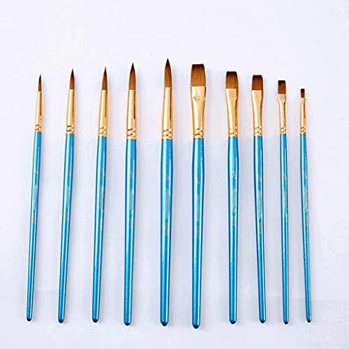 MMLLZEL Drvena ručica za crtanje bojom četkica za farbanje biserna plava multifunkcionalna umjetnina
