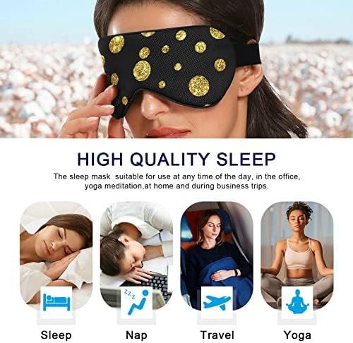 Unisex Sleep maska ​​za spavanje Slitter-Dots Night Sleep Maska Komforno omota za spavanje