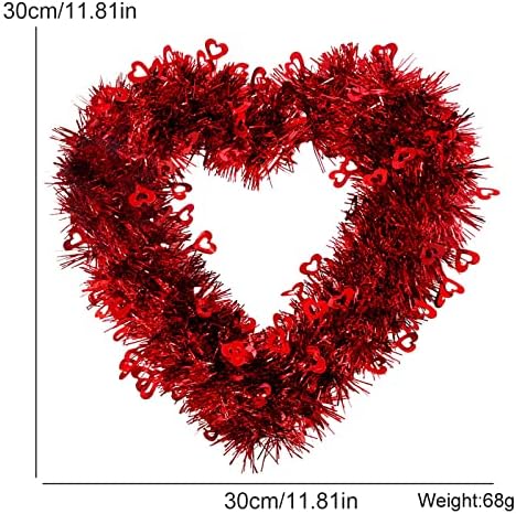 Valentinovo vijenac u obliku srca u obliku srčanih vijenca za valentinovo oblikovane vijenac ukrasi ukrasi vole