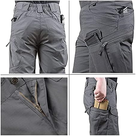 Yaxhwiv muški taktičke kratke hlače 11 Vodootporni teretni kratke hlače za muškarce planinarenje ribolovnim
