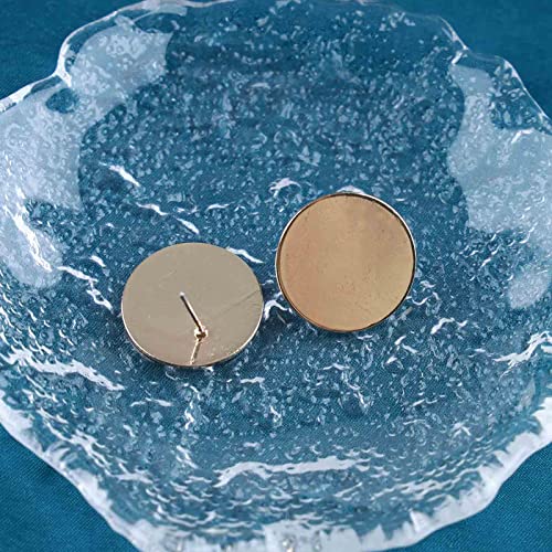 Allereyae Vintage novčić disk Stud Naušnice Zlatni krug naušnice okrugli novčić naušnice minimalne