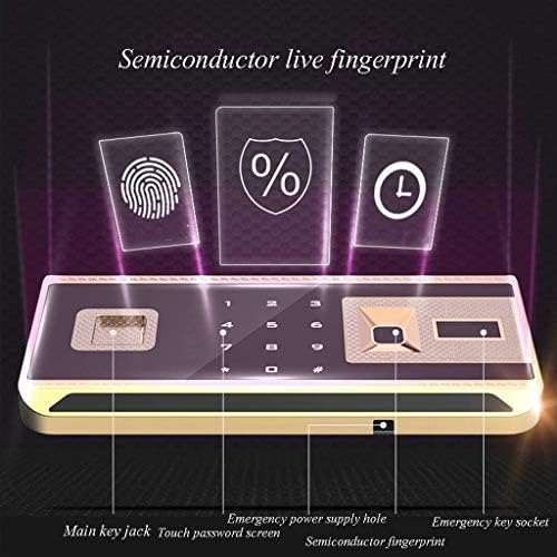 RENSLAT elektronska sigurnosna kutija, sefovi Mini mali ured protiv krađe elektronski otisak prsta lozinka
