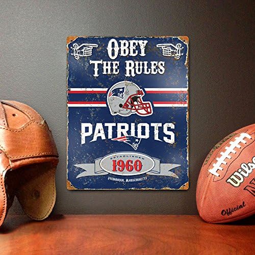 Party Animal NFL New England Patriots reljefni metalni znak