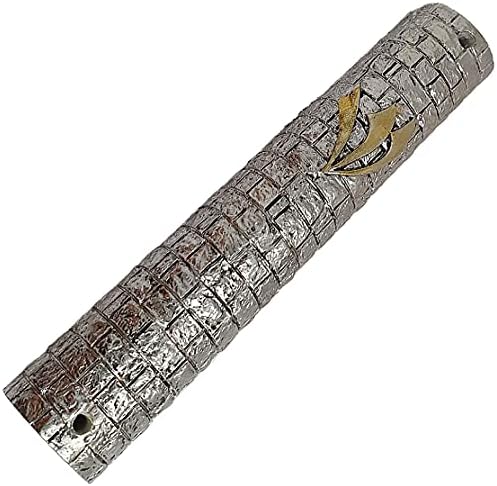 Moderan 6 Jerusalem užaren srebrni kamen i zlato shin mezuzah mezuza iz Izraela treba 12cm svitak