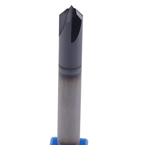 BestParts High Performance Solid Carbide End Mill, Chamfer Mill-Double End-Altin Coated, 4 Flauta,