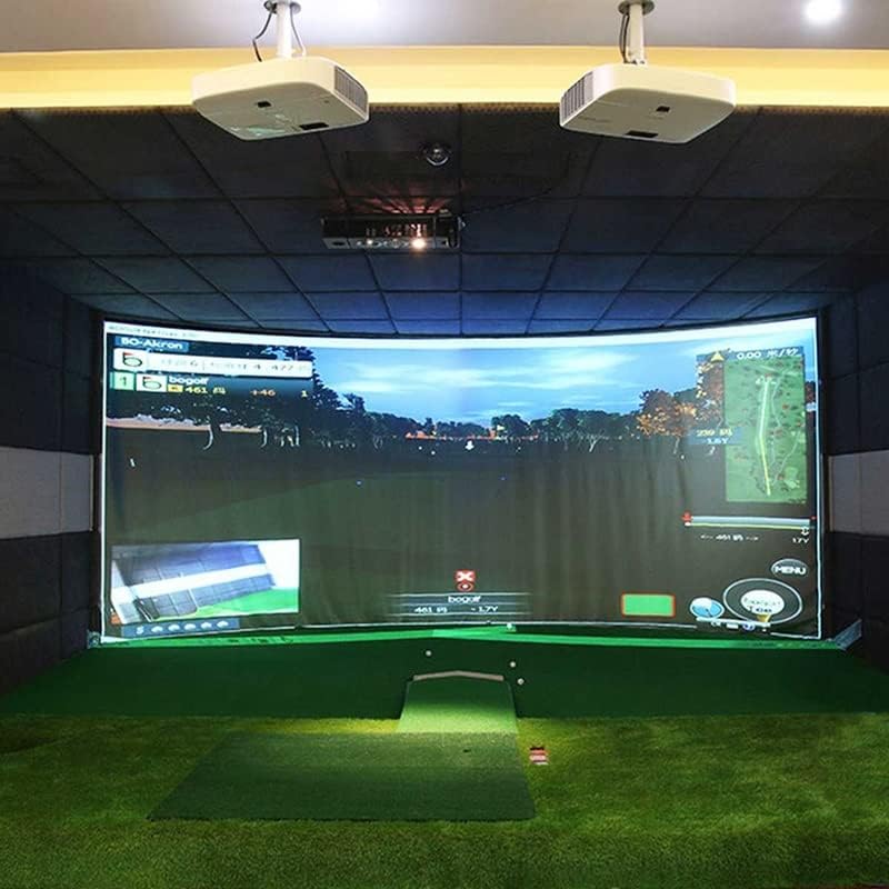 N / A Golf Ball Simulator Impact Exction Projekcijski ekran Zatvoreni bijeli tkaninski materijal