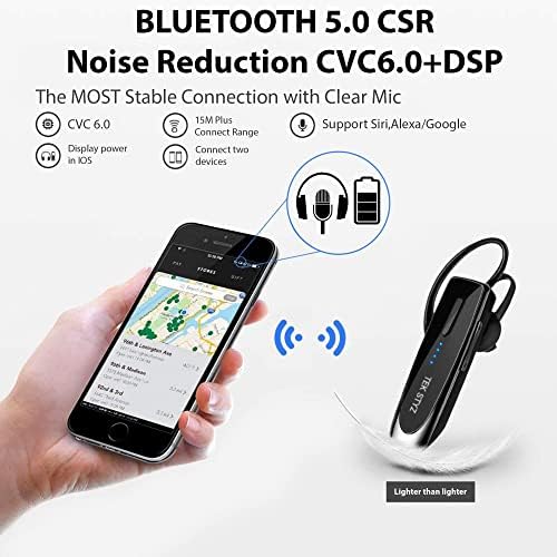 Tek styz slušalice kompatibilne s Xiaomi Crnom morskim psima 4s u ear Bluetooth 5.0 bežični slušalica, IPX3 vodootporni, dvostruki mikrofoni, smanjenje buke