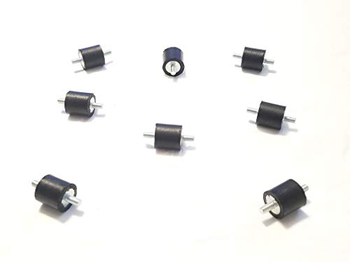 8 gumena vibracijska izolatora nosača 10-32 x 3/8 Dužina stud