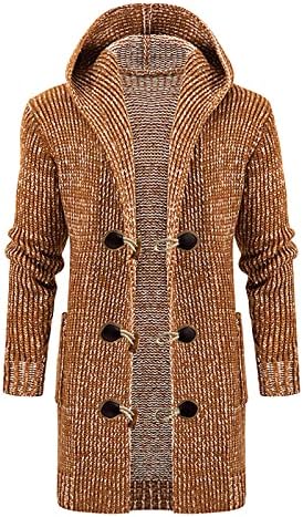 Pulover džemperi za muškarce kaput s kapuljačom dugim vjetrovima dugmetaca kardigan srednje