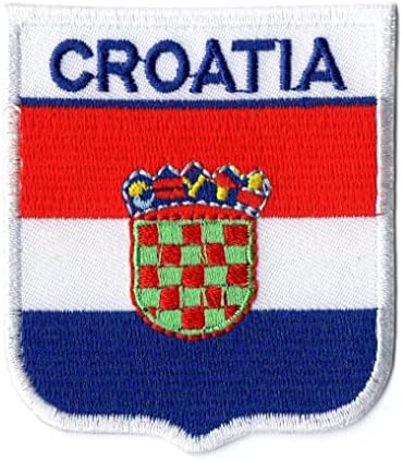 Prvo bilo što Hrvatska zastava zastava glačalo na izvezenom za šešir jakne ruksake ruksake traperice veličine