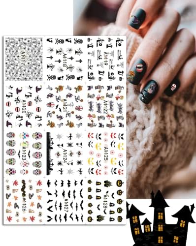 Halloween naljepnice za umjetnost noktiju, 48 kom naljepnice za umjetnost noktiju za prijenos