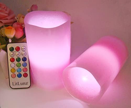 Ružičaste svježe bez oblika 2-Pravi vosak Realistični privjesci za svijeće s ružnim mirisom, DIA3 XH5 -Multi