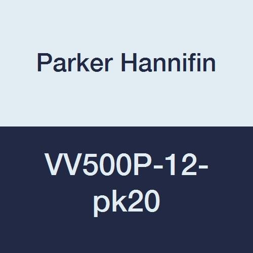 Parker Hannifin VV500P-12-PK20 Industrijski kuglični ventil, PTFE brtvljenje, odzračena, inline,