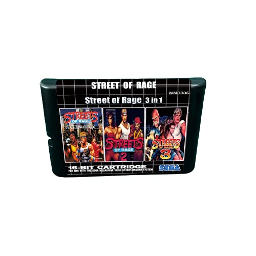 Aditi ulica bijesa 3 u 1 - 16-bitnim MD igrama za megadrive Genesis Console