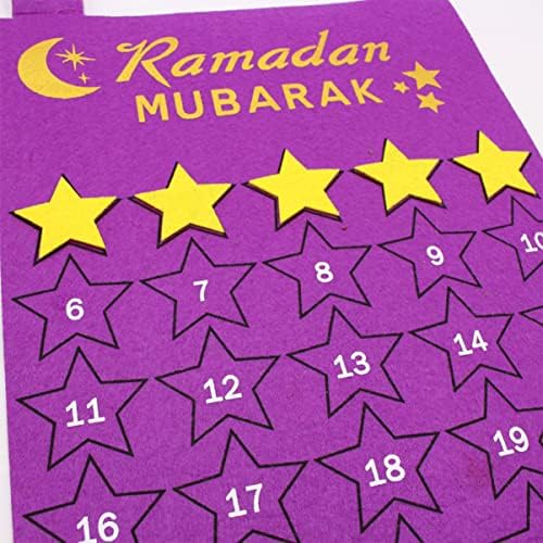 PRETYZOOM 6 kom Ramadan Kalendar Eid Mubarak odbrojavanje kalendar Ramadan Advent Kalendar Eid Mubarak