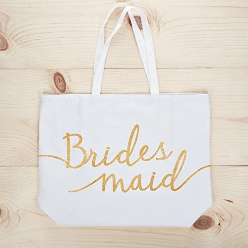 Elegantpark Brodsad prijedlog poklona mladenka Bridesmaid Tote tote set od 4 vjenčane poklone