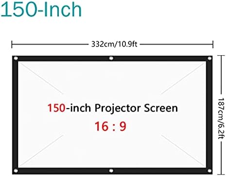 150-inčni zaslon projektora Sklopivi ekran za propise projekcije za projekciju za kućno bioskop