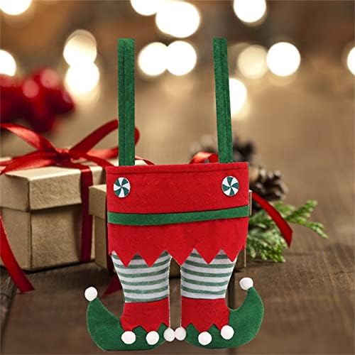 Qonioi Božić čizme Candy torbe poklon torbe čarapa punila za Božić Party Lovely, kreativan i jedinstven. Za