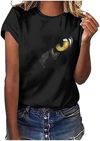 Žene vrhovi Dressy Ležerne majica kratkih rukava Crewneck Loot FIT Ljetna bluza Teen Girls TEE majica