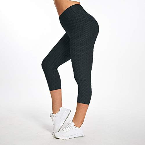 Guza za podizanje vježbanja za žene Tummy Control Neprozirne joge hlače meke džemperske tajice plus