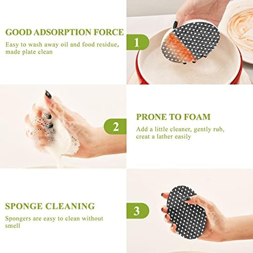 Kigai 3 kom. Čišćenje Spužva za čišćenje Spunge Miris Besplatna kuhinjska vožnja za pranje posuđa