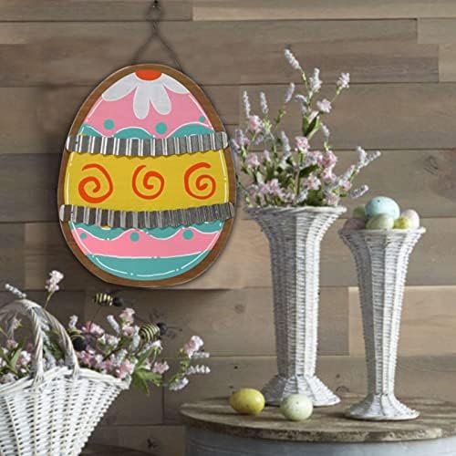 Uskršne dekoracije isporučuje domaće zidne drvene dekor Drveni viseći privjesci Jaja drveni viseći ukrasi ukrasnih