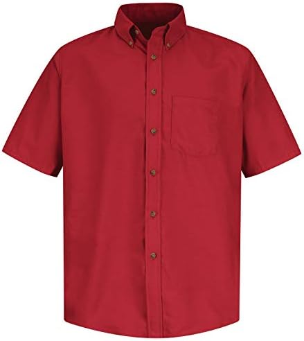 Crvena Kap muška Poplin košulja, otporna na mrlje i bore, kratki rukav