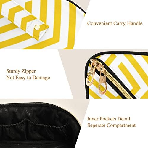 Žuta linija za šminku za šminke za žutu liniju otvara se stan za jednostavan pristup, putničku kozmetičku torbu