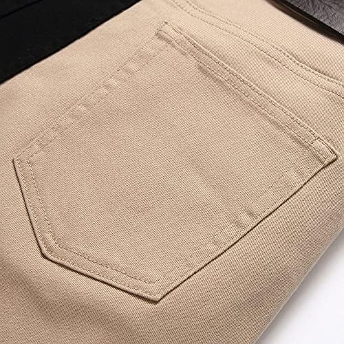 Nutriangee Muški patchwork traper kratke hlače u nevoljenim kratkim kratkim hlačama