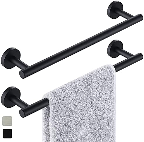 Ručnik 2 pakovanje za kupatilo Kuhinjski ručnik ručnik Matted Black Sus304 Nehrđajući čelik Trstana zidna