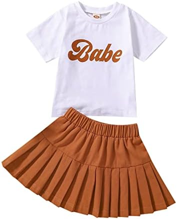 Dječja dječja dječja djevojaka Proljeće Ljeto Print Ribded Kratki rukav Thirt Skirts Outfits Objave odjeću