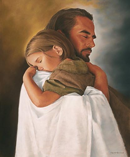 David Bowman sigurnost zid Art Print Isusa Krista grli dijete Christian vjerske likovne umjetnosti