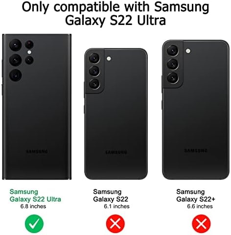 Vanjua [2 pakovanje] za Samsung Galaxy S22 Ultra futrolu, Moderan tečni Silikonski tanak zaštitni poklopac
