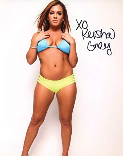 KEISHA GREY potpisao 8X10 PHOTO poznati XXX PORN odrasle filmska glumica BECKETT BAS