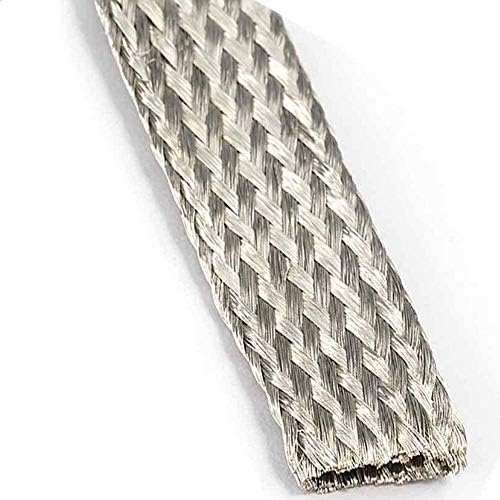 Nianxinn Copper Braid Wire Flat Kalajisani bakar pleteni kabl 1m / 3. 28ft fleksibilnost Bare