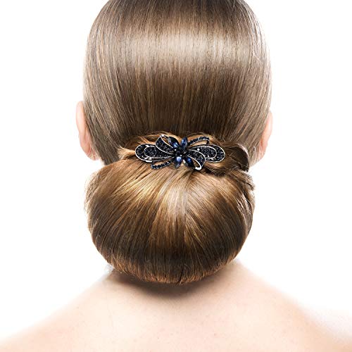 9 komada Crystal Rhinestones Hair Barrettes cvijet leptir francuski klip Vintage metalne kopče