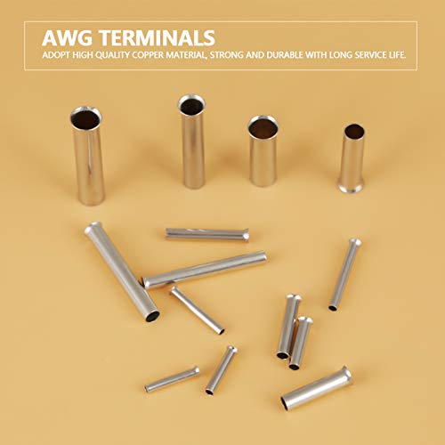 Terminals Kit za asortiman, kamene neinzolirane prijenosne bakrene terminale AWG Ferrule Terminals