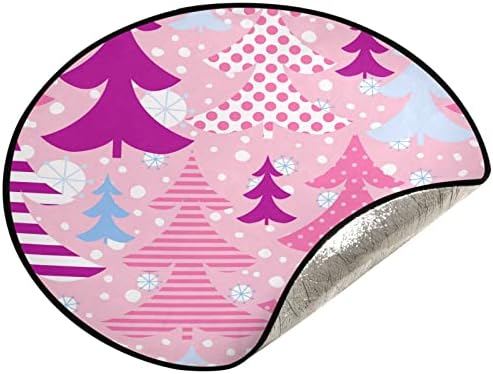 Cupada Božić ružičaste ružičaste prostirke Vodootporna suknja od drveća, kreativni Xmas Xmas stalk stalka