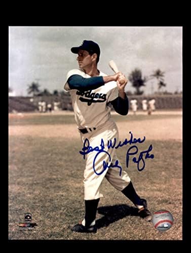 Andy Pafko ručna potpisana 8x10 fotografija Autograph Brooklyn Dodgers