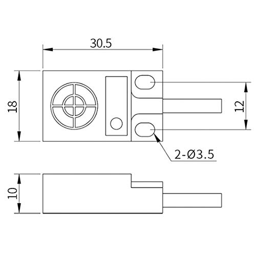3 žice PNP Nema prekidača senzora blizine DC12 do 24V induktivni tip senzora blizina blizina ABS