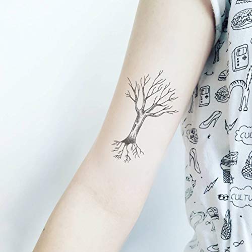 5 kom. Naljepnice za tetovaže drveća vodootporne muškarce i žene koji traju lično ličnosti lično ventilator