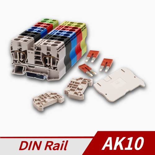 Dinkle AK10 DIN priključni blokovi 600v 51a Set,konektor žičanog provodnika, kabl za brzo ožičenje,