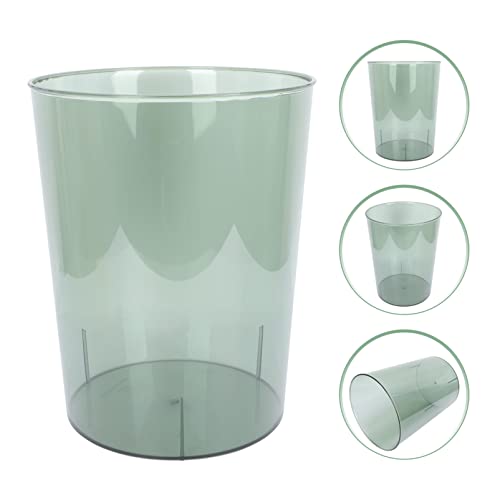 Clear Container plastični krug otpad papir za otpad: 2pcs Clear Prozirna uredska korpa za smeće Kontejneri za smeće Kante za otpad za kućne kupatilo Kante za smeće Zelene kancelarije