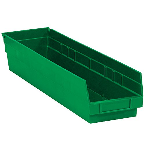 Top pakovanje Plastične kante za kante, 23 5/8 x 4 1/8 x 4 , zeleno
