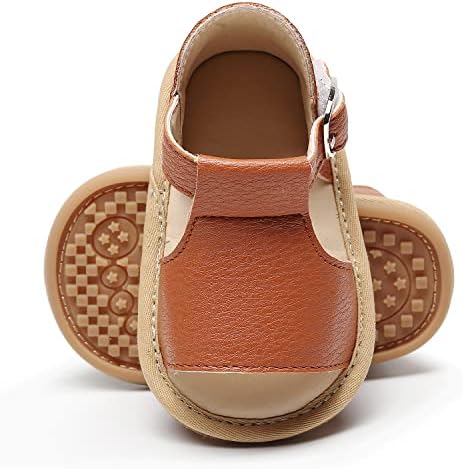 Hongteya Baby Girls Boys Sandale 0-24 mjeseci TODDLER Ljetne dječje cipele Neklizajuće gumene jedinice, novorođenčad za hodanje cipele Otvoreni nožni prst sa kukom i petljom na otvorenom