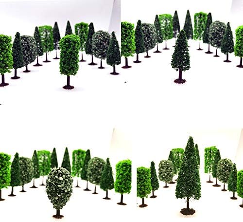 Minijaturna stabla i Model drveća sa baznim grmovima Diorama drveće Woodland Model voza pejzaž